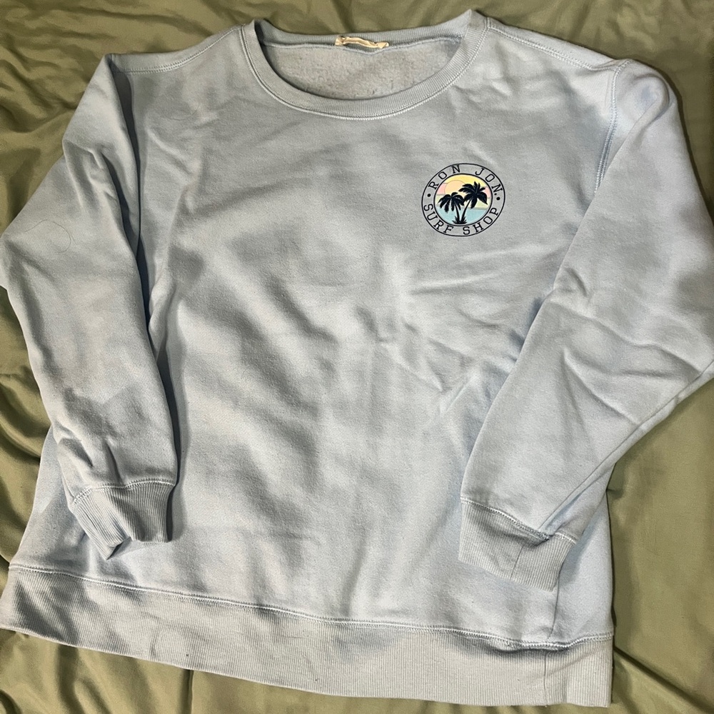 Ron Jon Light Blue Crewneck Sweatshirt